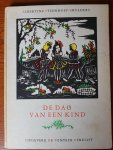 Steenhoff-Smulders, Albertine - De dag van een kind (Communieboekje op rijm) - Op iedere pagina een stichtend rijm verlucht met fraaie houtsneden