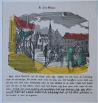 Anonymous - Coloured woodcut: De Zon-Eklips.