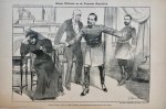 Braakensiek, Johan (1858-1940) - [Original lithograph/lithografie by Johan Braakensiek] Keizer Wilhelm en de Fransche Republiek, 23 Mei 1897, 1 pp.