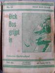 Mazure, Alfred - 3x Dick Bos 65 cent serie: No 1: Dick Bos in actie (heel zeldzaam exemplaar) + No 21: Verraad. + No 25 Dick Bos grijpt in.