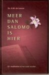Leeuw, Ds. G.M. de - Meer dan Salomo is hier