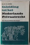 Algra N E - Inleiding tot het Nederlands privaatrecht