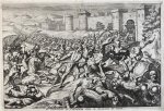 Mulder, Joseph (1659/60-1718); after Tempesta, Antonio (1555-1630) - History print 1684 I De Batavieren en Caninefaten slaen de Romainen by Bonna (De Batavieren en Cananefaten verslaan de Romeinen bij Bonn, Bataafse Opstand), published 1684, 1 p.