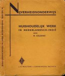 Geldens, M - Huishoudelijk werk in Nederlands-Indië
