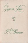 Boutens, Pieter Cornelis - Gegeven keur: Een bloemlezing uit de verzen