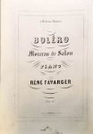 Favarger, René: - Boléro. Morceau de salon pour piano Favarger, René: - Boléro. Morceau de salon pour piano