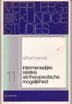 Vonck, Albert - Intermenselijke relaties als therapeutische mogelijkheid