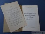Henri Van Roye. - Postgeschiedenis en Stempelstudie van Kortrijk van 1621 tot 1968.