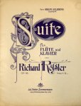 Rößler, Richard: - Suite für Flöte und Klavier. Op. 16