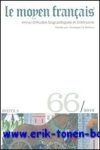 N/A; - Moyen Francais - 66 (2010),