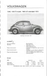 P.Olyslager - Volkswagen Kever 1303 1973 specificaties en afstelgegevens P.Olyslager - Volkswagen Kever 1303 1973 specificaties en afstelgegevens
