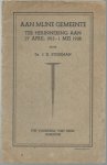 Ds J.D. Stegeman - aan mijne gemeente - Ter herinnering aan 27 April 1913 - 1 Mei 1938