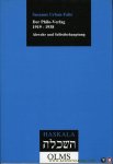 Urban-Fahr, Susanne - Der Philo-Verlag 1919-1938. Abwehr und Selbstbehauptung. Urban-Fahr, Susanne - Der Philo-Verlag 1919-1938. Abwehr und Selbstbehauptung.