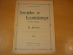 Petri; W. - Toonladders- en accoordoefeningen voor orgel