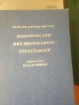 prof.C van der pot - handboek van het nederlandse staatsrecht