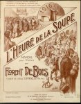 De Boes, Florent: - L`heure de la soupe. Marche pour piano. 1916. Pour piano