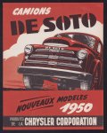 n.n - (AUTO FOLDER - CAR BROCHURE) Camions De Soto - Nouveaux modelles 1950