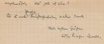 RINSER, Luise - Vier handgeschriebene Briefe an ihren Hausarzt Dr. Friton und seine Frau (1942-1945 und 1978).