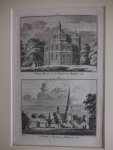 Breda. - Speel Huis van den Baron, by Breda, 1732/ 't Dorp de Haage by Breda, 1732.