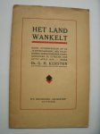 KERSTEN, G.H., - Het land wankelt. Rede (..). KERSTEN, G.H., - Het land wankelt. Rede (..).