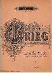 Redactie - Grieg - Lyrische Stücke - Heft I - Opus 12