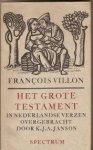 Villon, Francois - Het grote testament