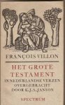 Villon, Francois - Het grote testament