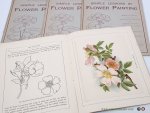 Foster, Vere - Vere Foster's Water-Colour Series. Simple lessons in Flower painting. Twelve facsimile of original water-colour drawings and numerous outline drawings of flowers after verious artists. (In Four Parts). With full instructions for drawing and pa...
