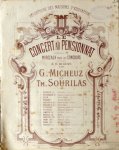 Micheuz, G. und Th. Sourilas: - Le Concert au pensionnat, collection de morceaux pour les concours arrangés à 6 mains, par G. Micheuz et Th. Sourilas. No. 4: Grand marche de Busser Micheuz, G. und Th. Sourilas: - Le Concert au pensionnat, collection de morceaux pour les concours arrangés à 6 mains, par G. Micheuz et Th. Sourilas. No. 4: Grand marche de Busser