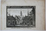 Spilman, Hendricus (1721-1784) after Beijer, Jan de (1703-1780) - 't Kasteel Makken in 't Land van Kuik. 1739