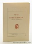 Manuel y Elena, Alvar / Carmen Barcelo / Aquilino Suarez Pallasa / and others - Revista de Filologia Espanola. Tomo LXXVII - 1997 - Fasciculos 3o -4o.