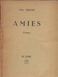 VERLAINE, Paul - Paul Verlaine - Amies. Poèmes. [27 / 77].