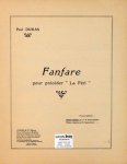 Dukas, Paul: - Fanfare pour preceder "La Peri". Piano 2 mains, par D.E.  Inghelbrecht