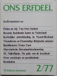 Deleu Jozef, Niessen Frits, Devoldere Luc, e.a. - Ons Erfdeel Algemeen-Nederlands Tweemaandelijks Kultureel Tijdschrift 20e jaargang nummer 2/77