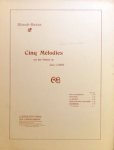 Rhené-Baton: - Cinq mélodies sur des poésies de Jean Lahor. [Op. 16, no. 5:] Tendresse