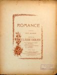Debussy, C.: - Romance. Poésie de Paul Bourget. EDon. A. Paroles françaises et anglaises. No. 2. Voix moyennes