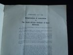  - The South African Institute of Race Relations, Bestaande uit 3 delen: Memorandum of Association, Articles of Association, Memorandum of Agreement