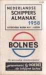  - Nederlandse Schippers-almanak voor het jaar 1958. Jaarboekje der Koninklijke Schippersvereniging Schuttevaer" 62e jaargang"