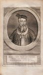 antique print (prent) - Marten van Rossum. Heer van Pouderoyen. Veldmaarschalk van Gelderland.