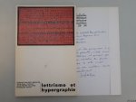 Broutin, Gerard-Philippe & Jean-Paul Curtray & Jean-Pierre Gillard & François Poyet - Lettrisme et hypergraphie *with SIGNED letter*