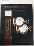 Dr. H. Crott - Auktionshaus: - 66. Auktion : Samstag, 17. Mai 2003 : Hotel Sheraton, Frankfurt Airport : Spezialauktion Hochwertige Uhren :