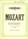 Fischer, Edwin  und Soldan, Kurt - W.A. Mozart. Konzert  .. C moll - C minor - Ut Mineur  .. KV 491