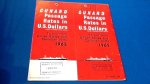 Cunard Line - Cunard passage rates .. to and from United States and Canadian ports 1965 Cunard Line - Cunard passage rates .. to and from United States and Canadian ports 1965