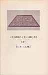Dubelaar, C.N. - Neerlands Volksleven, 22e jg. nr.3-4: Negersprookjes uit Suriname
