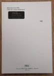 IWC. [INTERNATIONAL WATCH COMPANY] - Watches from IWC. Time for a new millenium. Watch Catalog, 1999/2000 edition.
