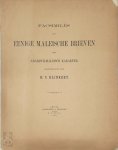H. C. Klinkert [Red.] - Facsimilés van eenige Maleische brieven met Arabisch-Maleisch karakter