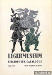 Meij, J. van der - Legermuseum bibliotheek-catalogus deel XVIIb: oude drukken 18e eeuw
