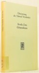 WEWERS, G.A., (ÜBERS.) - Avoda Zara Götzendienst. Übersetzt von Gerd A. Wewers.