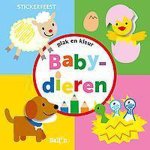  - Stickerfeest: babydieren (plak en kleur)