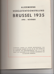 onbekend - Algemeene Wereldtentoonsteling Brussel 1935 April - November
